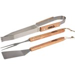 Set d'ustensiles de barbecue avec manche en bois bbq