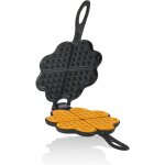 Gaufrier en forme de c?ur, gaufrier, gaufres en forme de c?ur double moule en fonte, noir - bbq - toro ...