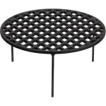 Bbq - toro - grille de cuisson en fonte  45 cm avec 3 pieds, dessous de plat dutch oven, accessoires ...