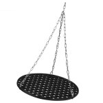 Grille ronde en fonte � 54 cm d�j� culott�e - preseasoned grille ext�rieure - bbq - toro