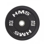 Disque pare - chocs hms 25 kg - noir, pour la musculation