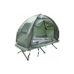 578 - 008 lit de camp avec tente, sac de couchage et matelas gonflable camping - bc - elec