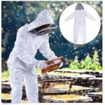 Bcombinaison d'apiculteur en coton naturel avec voile d'escrime - xl