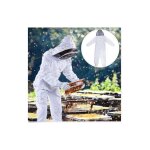 Bcombinaison d'apiculteur en coton naturel avec voile d'escrime - xl