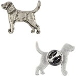 Beagle - une broche pour chien dans une bo�te cadeau, une �pingle �l�gante, une �pinglette d'art - dog ...