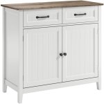Buffet meuble de rangement 2 tiroirs meuble de cuisine 2 portes tagre rglable pour salle  manger ...