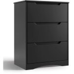 Commode chambre 3 tiroirs bealife meuble rangement chambre salon porche poigne intgre dispositif anti ...