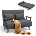 Bealife - fauteuil convertible 2 place canapé lit modulable chaise longue 2 coussin pied en bois réglable ... Bealife - fauteuil convertible 2 place canapé lit modulable chaise longue 2 coussin pied en bois réglable ...