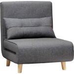 Fauteuil convertible bealife fauteuil lit canapé 1 place chaise longue coussin réglable pliante Fauteuil convertible bealife fauteuil lit canapé 1 place chaise longue coussin réglable pliante
