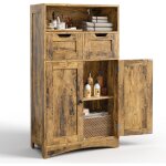 Bealife - meuble rangement salle de bain armoire bas moderne 108cm 2 tiroirs modulables Étagères réglables ... Bealife - meuble rangement salle de bain armoire bas moderne 108cm 2 tiroirs modulables Étagères réglables ...