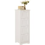 Bealife - meuble salle de bain petit meuble de rangement sur pied 4 tiroirs 28 x 28 x 84 cm bas commode ... Bealife - meuble salle de bain petit meuble de rangement sur pied 4 tiroirs 28 x 28 x 84 cm bas commode ...