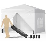 Bealife - tonnelle de jardin extrieur / barnum 3x3m tente de rception avec ct rideau sac de rangement ...