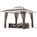 Bealife - tonnelle de jardin pliante 3x3 impermable uv 50 + exterieur pergola mtal hauteur rglable ...