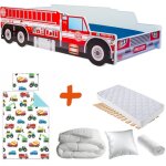 Bebegavroche - pack lit camion de pompier - 140 x 70 cm Bebegavroche - pack lit camion de pompier - 140 x 70 cm