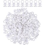 Bebusingoto 100 pcs glisseurs pour rail � rideaux - crochets en plastique blanc coulissants - id�al pour ...
