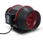 Bebusingoto 100mm a�rateur extracteur d'air de conduit ventilateur axial de gaine 310m� / h