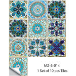 Bebusingoto 10pcs autocollants de carrelage cuisine, sticker carrelage adh�sif salle de bain, stickers ...