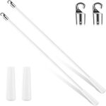 Bebusingoto lot de 2 baguettes aveugles de 43, 2 cm, pièces de rechange pour stores verticaux avec crochet ... Bebusingoto lot de 2 baguettes aveugles de 43, 2 cm, pièces de rechange pour stores verticaux avec crochet ...