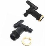 Bebusingoto 2 pi�ces robinet cuve plastique, robinet filet� m�le 3 / 4'' pour collecteur r�cup�rateur ...