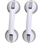 Bebusingoto lot de 2 poigne de douche 30, 5 cm barres d'appui pour baignoires et douches barre d'appui ...