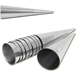Bebusingoto lot de 20 moules � cornets en acier inoxydable 90 mm x 25 mm