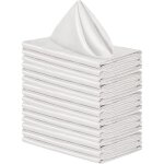 Bebusingoto 20x serviettes de table coton 48x48cm, serviettes de table en tissu lavable en machine, serviettes ...