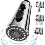 Bebusingoto 3 modes douchette evier cuisine, t�te douchette pour mitigeur extractible cuisine, t�te robinet ...