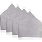 Bebusingoto lot de 4 housses de dossier de chaise de salle  manger en forme de chapeau de pre nol ...