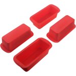 Bebusingoto 4pcs mini moule � cake silicone, pour fabrication de pain d'�pices, petits gateaux, la cuisson ...