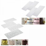 Bebusingoto lot de 8 tapis de fondant pour gâteau, tapis de gaufrage, tapis texturé, motif de grille ... Bebusingoto lot de 8 tapis de fondant pour gâteau, tapis de gaufrage, tapis texturé, motif de grille ...