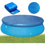 Bebusingoto bche de piscine ronde, couverture solaire pour piscine hors sol, protection contre la poussire ...