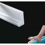 Bebusingoto barri�re d'eau en silicone pour seuil de douche de 2 m, barri�re d'eau pour sol de pi�ce ...