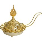 Bebusingoto brleur d'encens en mtal dor de style moderne et minimaliste brleur d'encens portatif ...