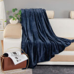 Bebusingoto couverture polaire 100 x 150 cm pour canap� ou lit, couverture en peluche douce et duveteuse, ...