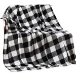 Bebusingoto couverture polaire 75 x 100 cm pour canap� - lit, plaid de buffle, couverture � carreaux ...