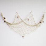 Bebusingoto filet de p�che d�coratif, style plage et bord de mer, d�coration murale avec coquillages, ...