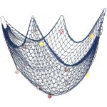 Bebusingoto filet de p�che pour d�coration de f�te sur le th�me de l'oc�an, des pirates et de la plage ...