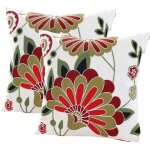 Bebusingoto housse de coussin florale brode 18x18 ou 45x45cm faite  la main broderie nationale bohme ...