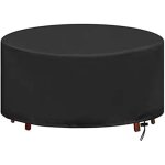 Bebusingoto housse table de jardin, ronde oxford housses pour mobilier de jardin, indéchirable résistante ... Bebusingoto housse table de jardin, ronde oxford housses pour mobilier de jardin, indéchirable résistante ...