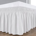 Bebusingoto jupes de lit enveloppantes pour lits queen size de 38, 1 cm de hauteur, volants élastiques ... Bebusingoto jupes de lit enveloppantes pour lits queen size de 38, 1 cm de hauteur, volants élastiques ...