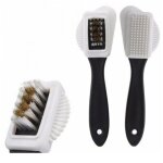 Bebusingoto kit de nettoyage pour chaussures en daim. brosse  daim et gomme  daim pour chaussures et ...