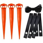 Bebusingoto kit de piquet d'arbre - kit d'ancrage pour jeunes arbres Bebusingoto kit de piquet d'arbre - kit d'ancrage pour jeunes arbres