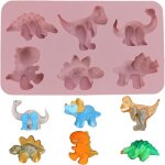 Bebusingoto moule en silicone en forme de dinosaure, moule de cuisson en silicone antiadhsif, moule ...