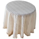 Bebusingoto napperons en dentelle blanche au crochet - nappe lavable en polyester jacquard pour fête ... Bebusingoto napperons en dentelle blanche au crochet - nappe lavable en polyester jacquard pour fête ...