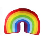 Bebusingoto oreiller arc - en - ciel de 13. 7 pouces pour filles, d�coration de lit d'enfants, coussin ...