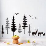 Bebusingoto parenting wall sticker for�t cerf wall sticker ours pin wall sticker mural art papier peint ...