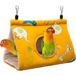 Bebusingoto perroquet hamac nid chaud doux en peluche hamac suspendu cage tente pour perruche perroquet ...