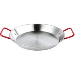 Bebusingoto poêle à paella antiadhésive inox plat à paella 32cm Bebusingoto poêle à paella antiadhésive inox plat à paella 32cm