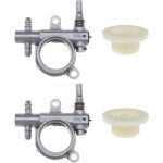 Bebusingoto pompe � huile pour tron�onneuse, 2 pi�ces, avec engrenage � vis sans fin, compatible avec ...