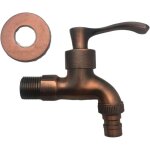 Bebusingoto robinet de machine � laver, grue en bronze antique, robinet ext�rieur d�coratif, jardin vintage ...